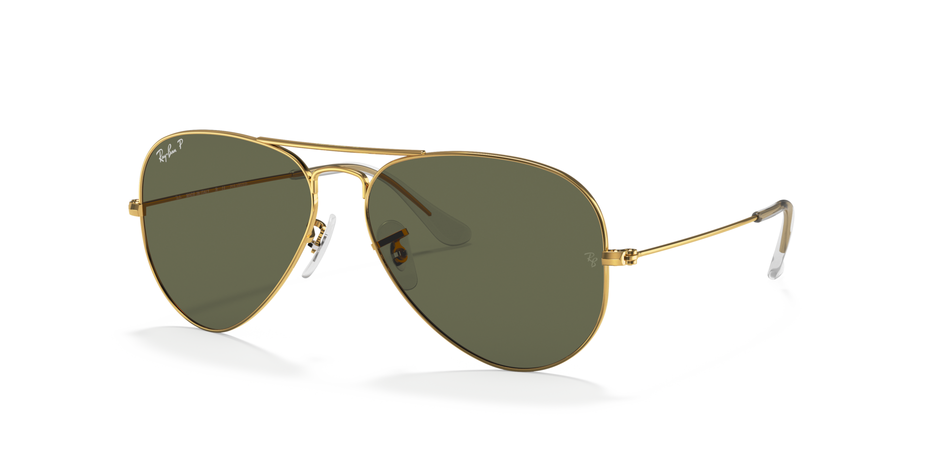 Ray-Ban RB3025 アビエーター ゴールド G-15 Ray-Ban RB3025 AVIATOR CLASSIC Sunglasses | Clearly
