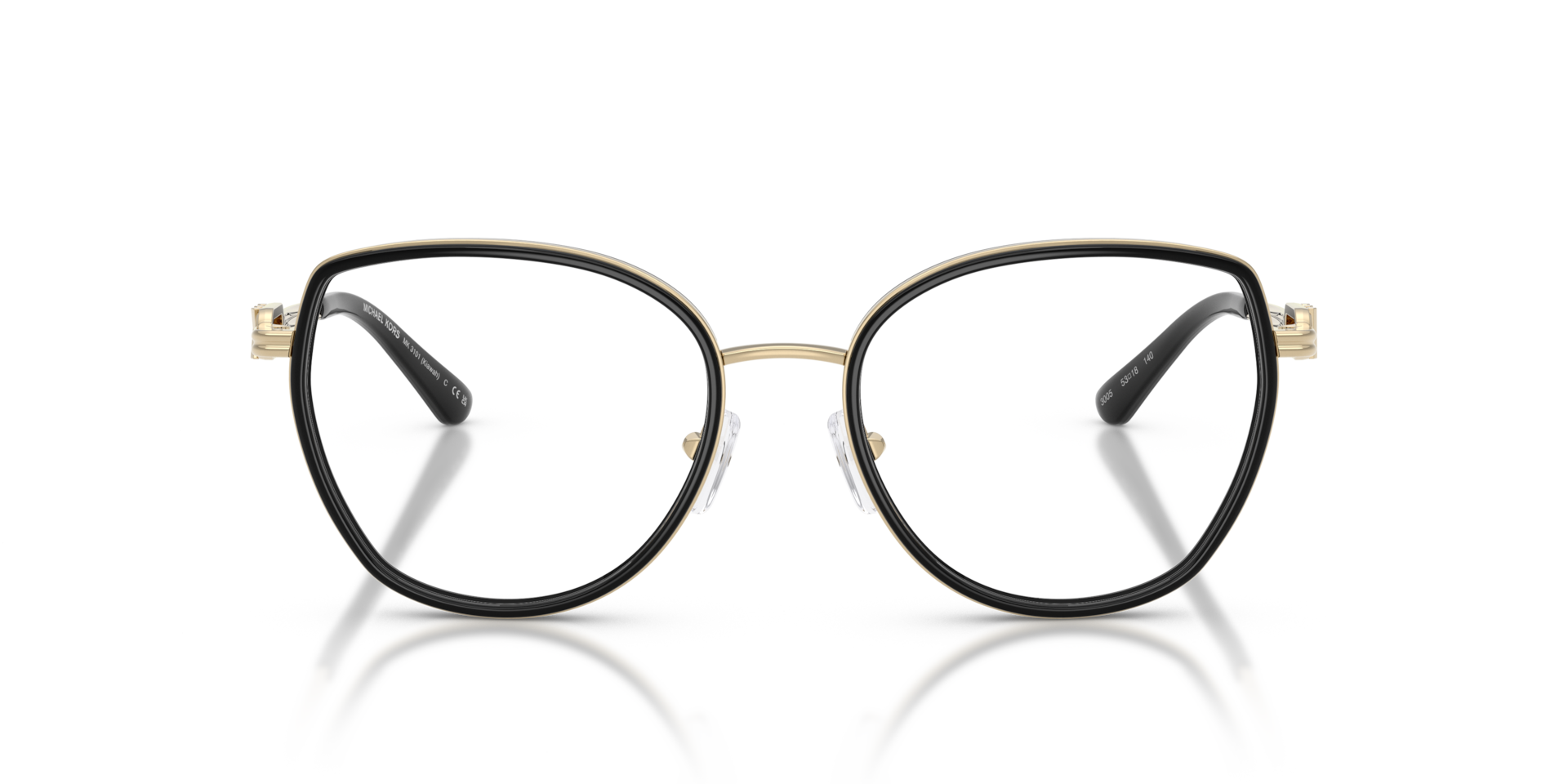 Michael Kors MK3101 KIAWAH Women's Glasses, Black, Size 53