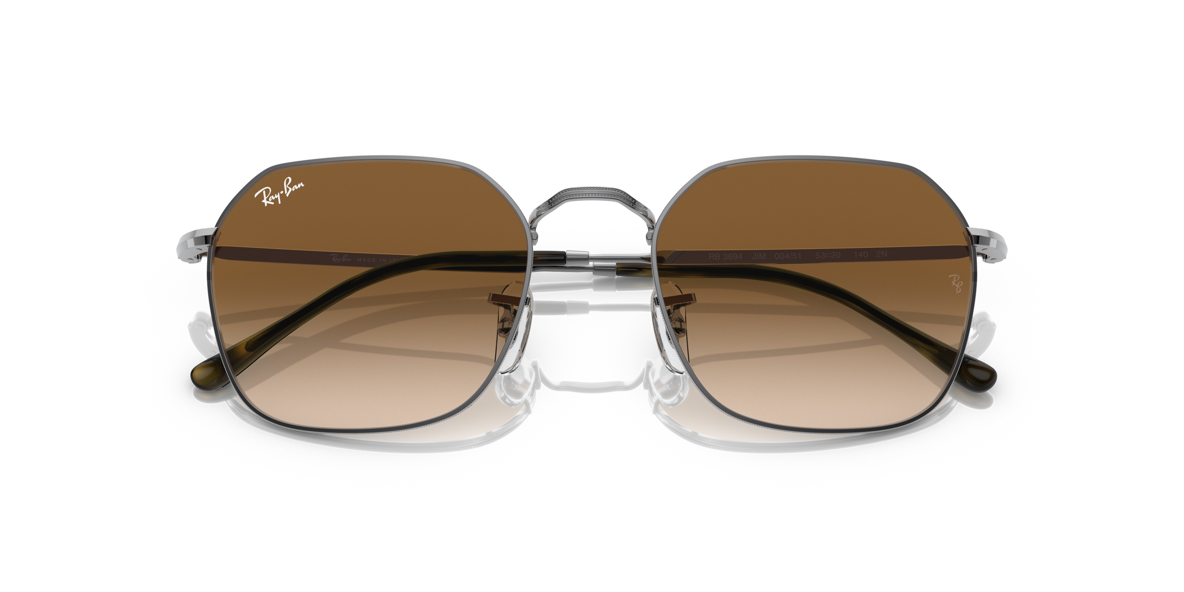 Ray-Ban ORB3694 サングラス ガンメタル　ウィメンズ Ray-Ban RB3694 JIM Sunglasses | Clearly