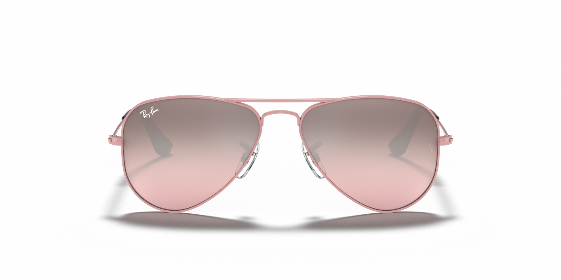 Ray-Ban Kids RJ9506S Junior Aviator 211/7E Kids' Sunglasses Pink Size 50