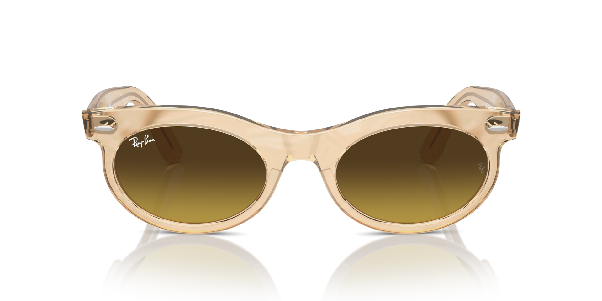 Ray-Ban RB2242 Wayfarer Oval 138685 Men's Sunglasses Brown Size 53