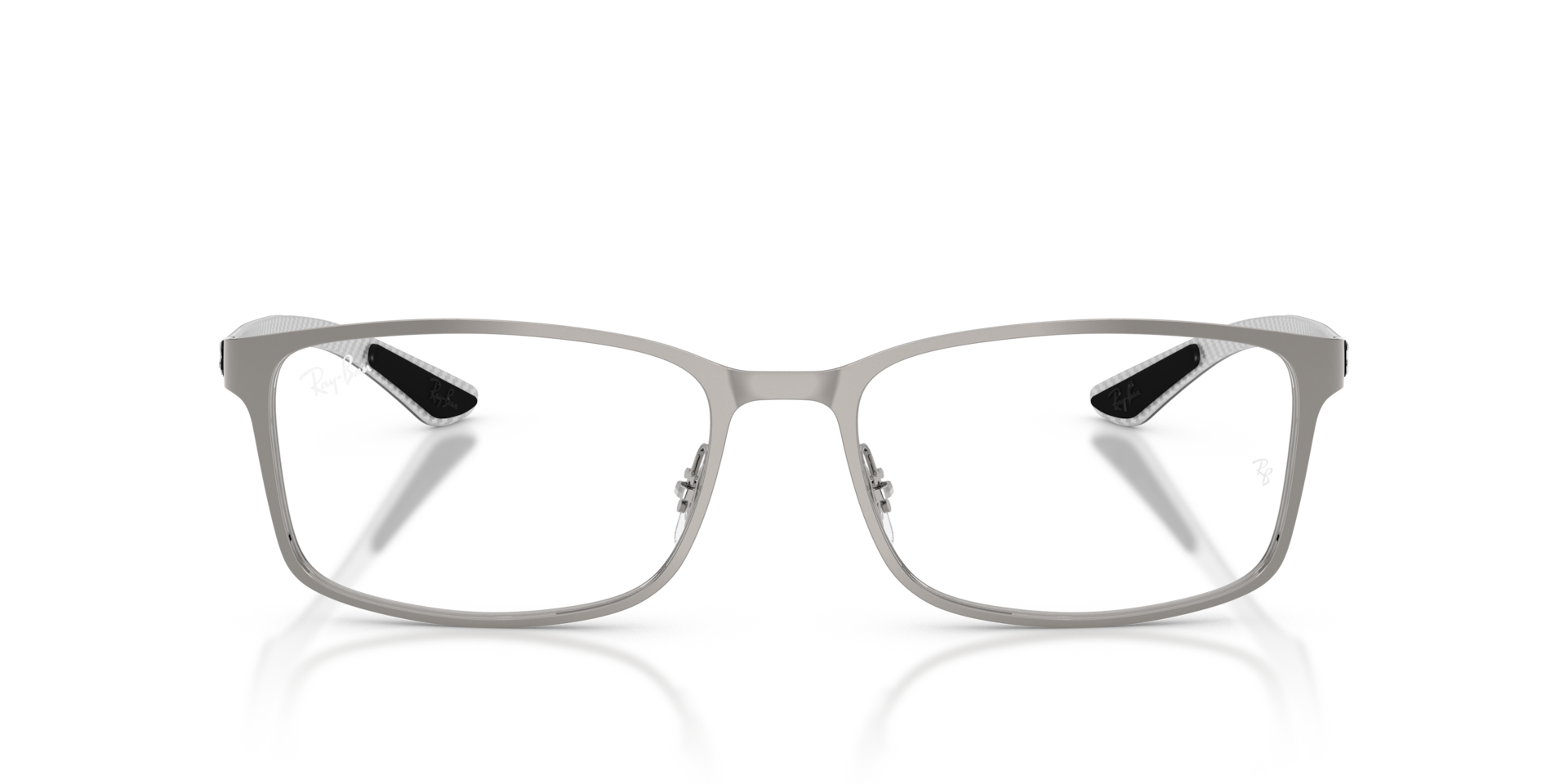 Ray-Ban Rb8424 Optics Optical Gunmetal Frame Clear Lenses Polarized 55-18