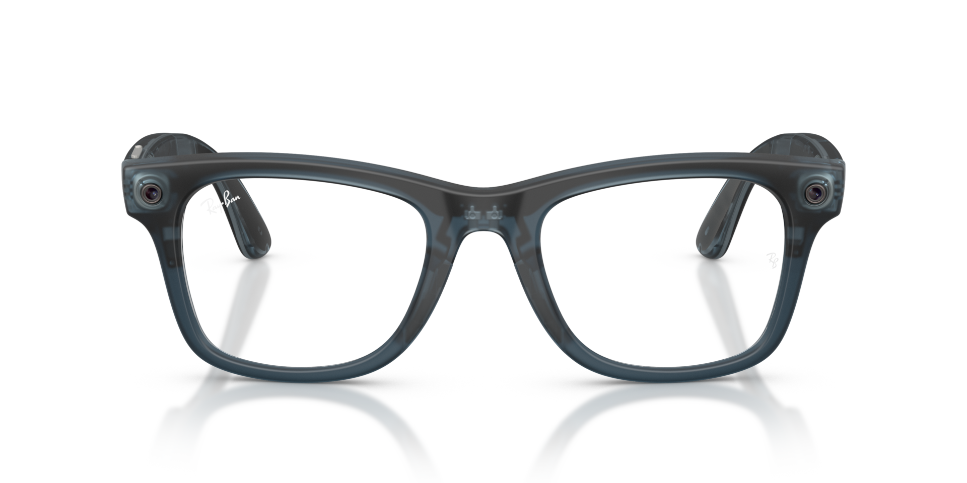 (Gen 3) Ray-Ban Meta Wayfarer Deep Sea Blue frame Grey lenses AI Glasses