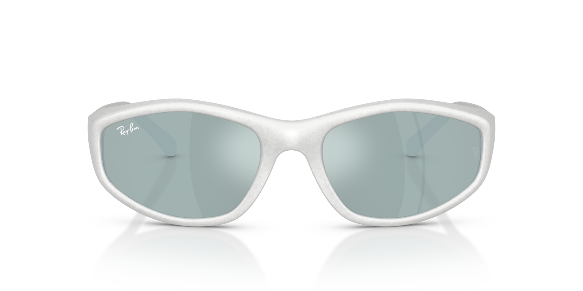 Ray-Ban Rb2228 Sunglasses Silver Frame Green Lenses 59-20