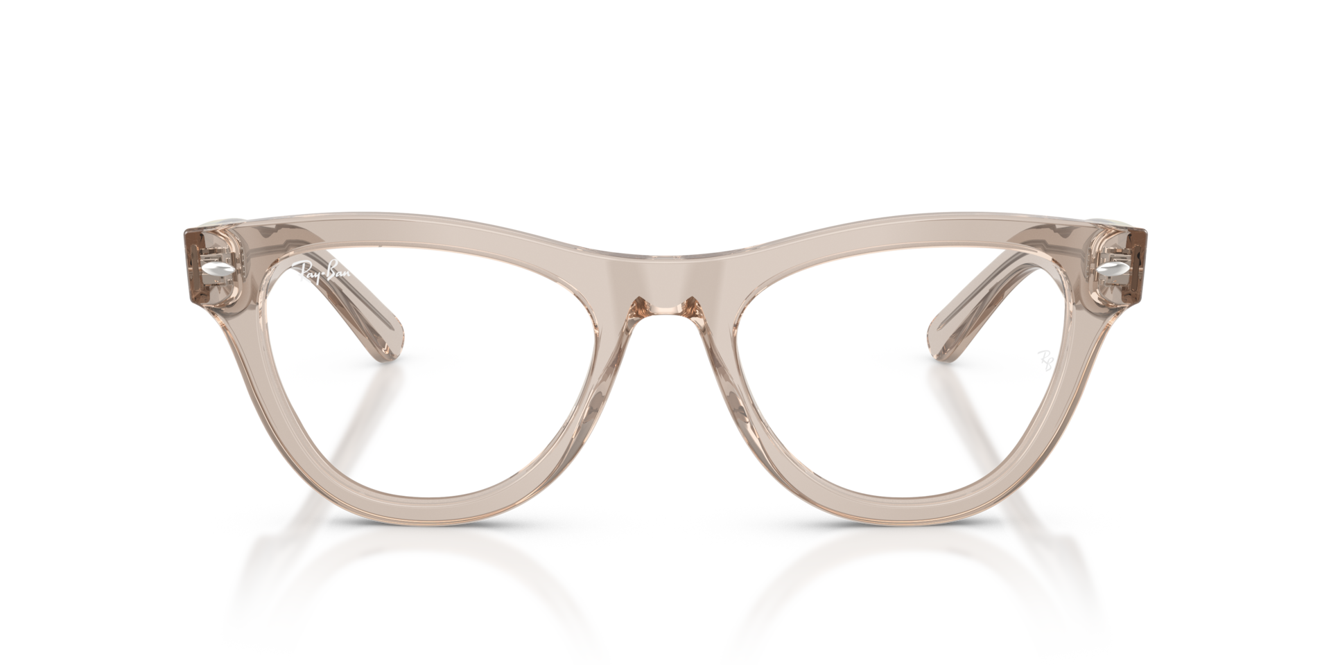 Ray-Ban Skyler Optics Optical Transparent Light Brown Frame Clear Lenses Polarized 50-20