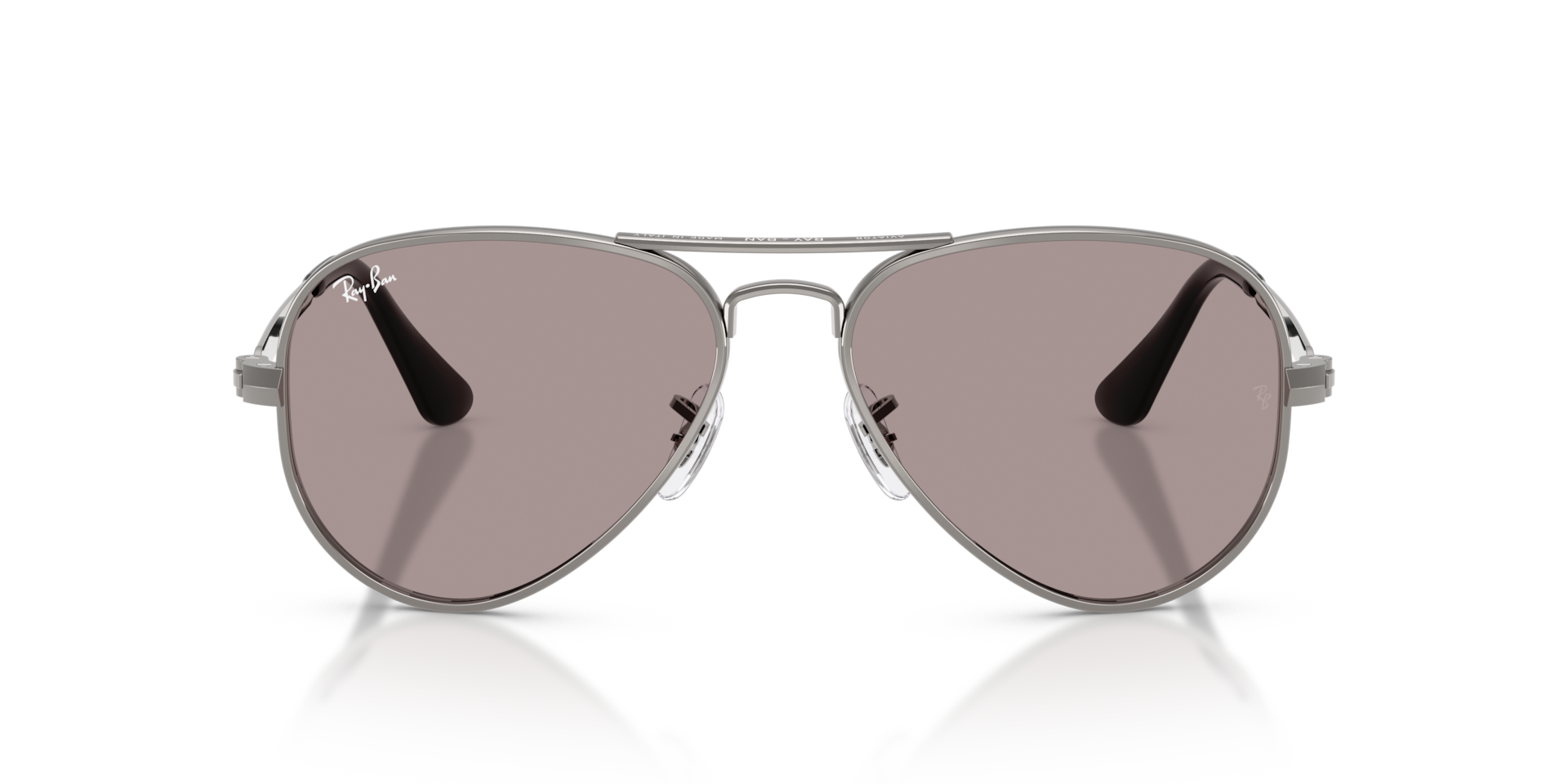 Ray-Ban Aviator Max Summer Capsule Sunglasses Gunmetal Frame Violet Lenses 58-16