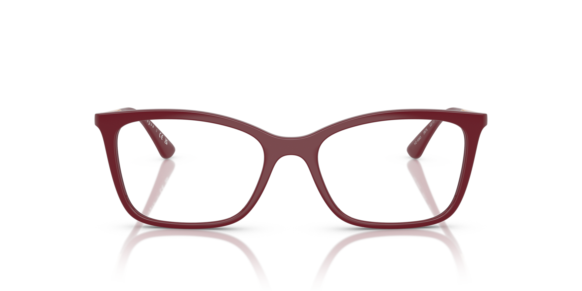 Vogue Eyewear VO5563 Women's Glasses, Red, Size 51