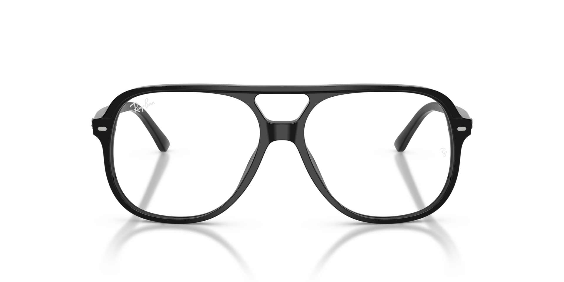 Ray-Ban Bill Optics Optical Black Frame Clear Lenses Polarized 56-14