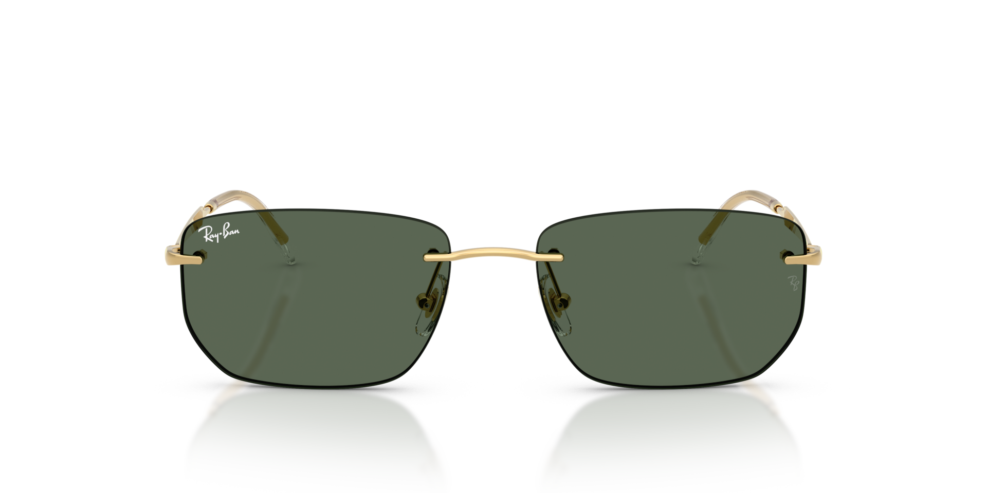 Ray-Ban Rb3768 Sunglasses Arista Gold Frame Green Lenses 56-17