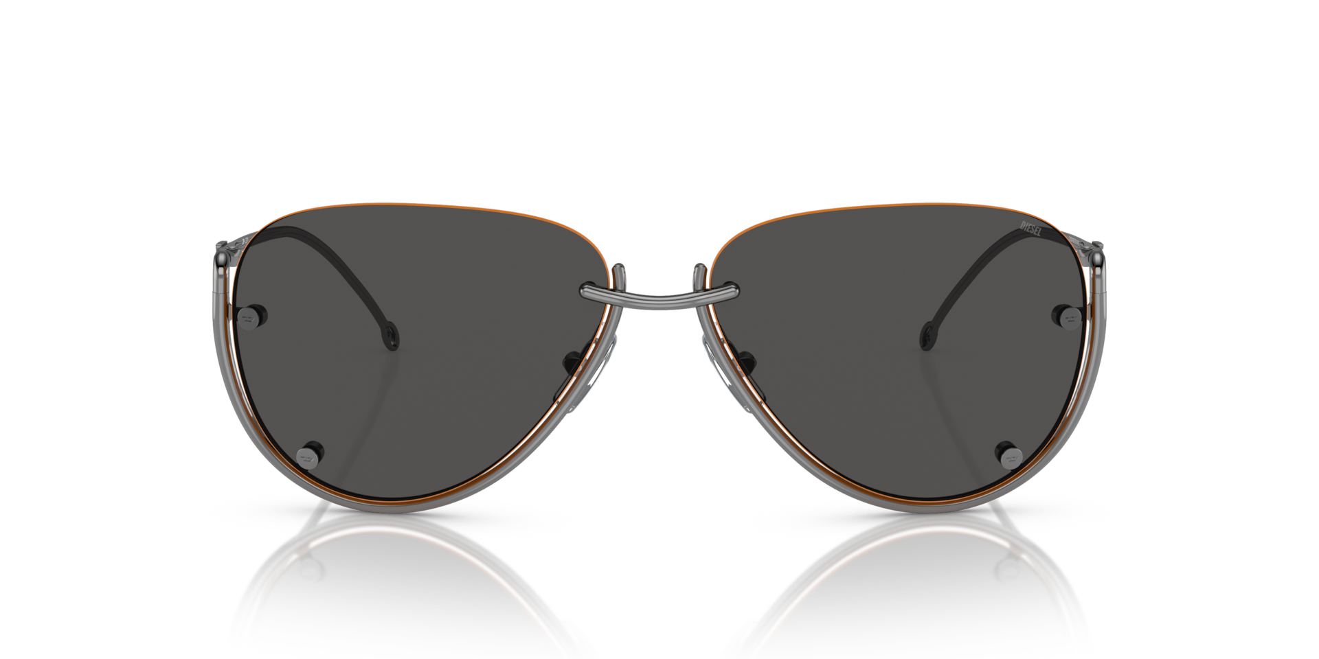 Diesel DL1003 104/87 Men's Sunglasses Gunmetal Size 59