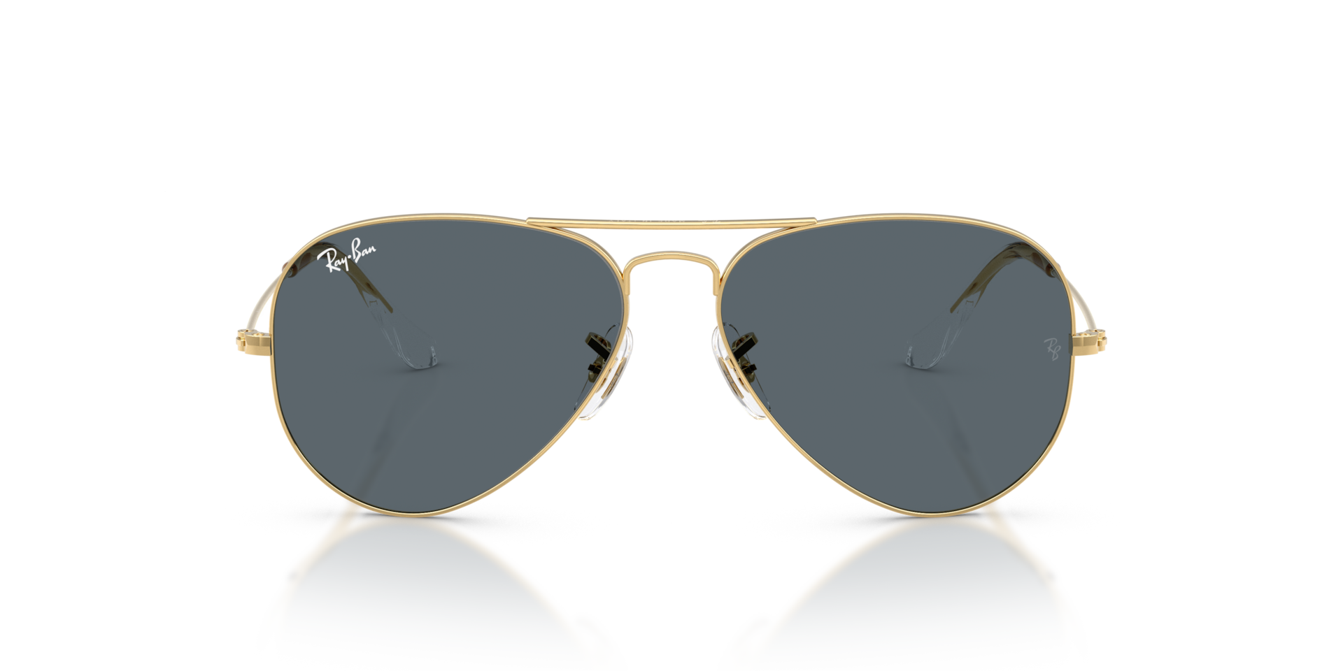 Ray-Ban Aviator Classic Sunglasses Arista Frame Blue Lenses 58-14