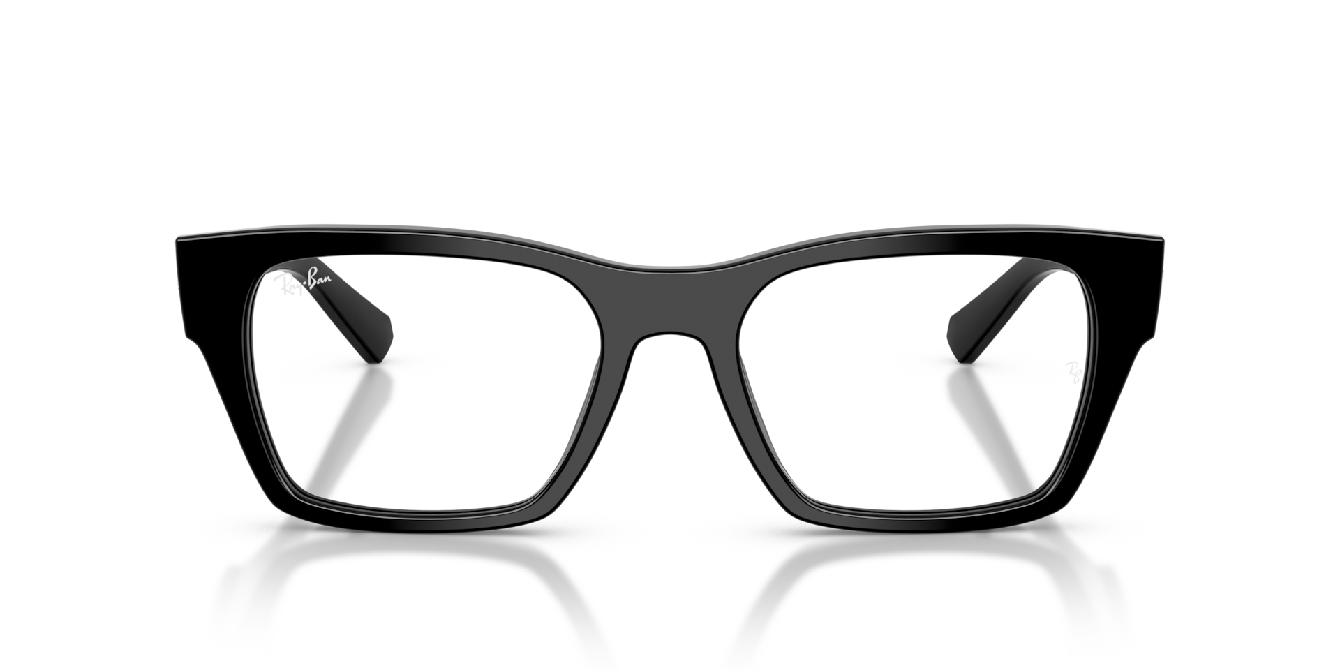 Ray-Ban Rb5448 Optics Optical Black Frame Clear Lenses Polarized 55-19