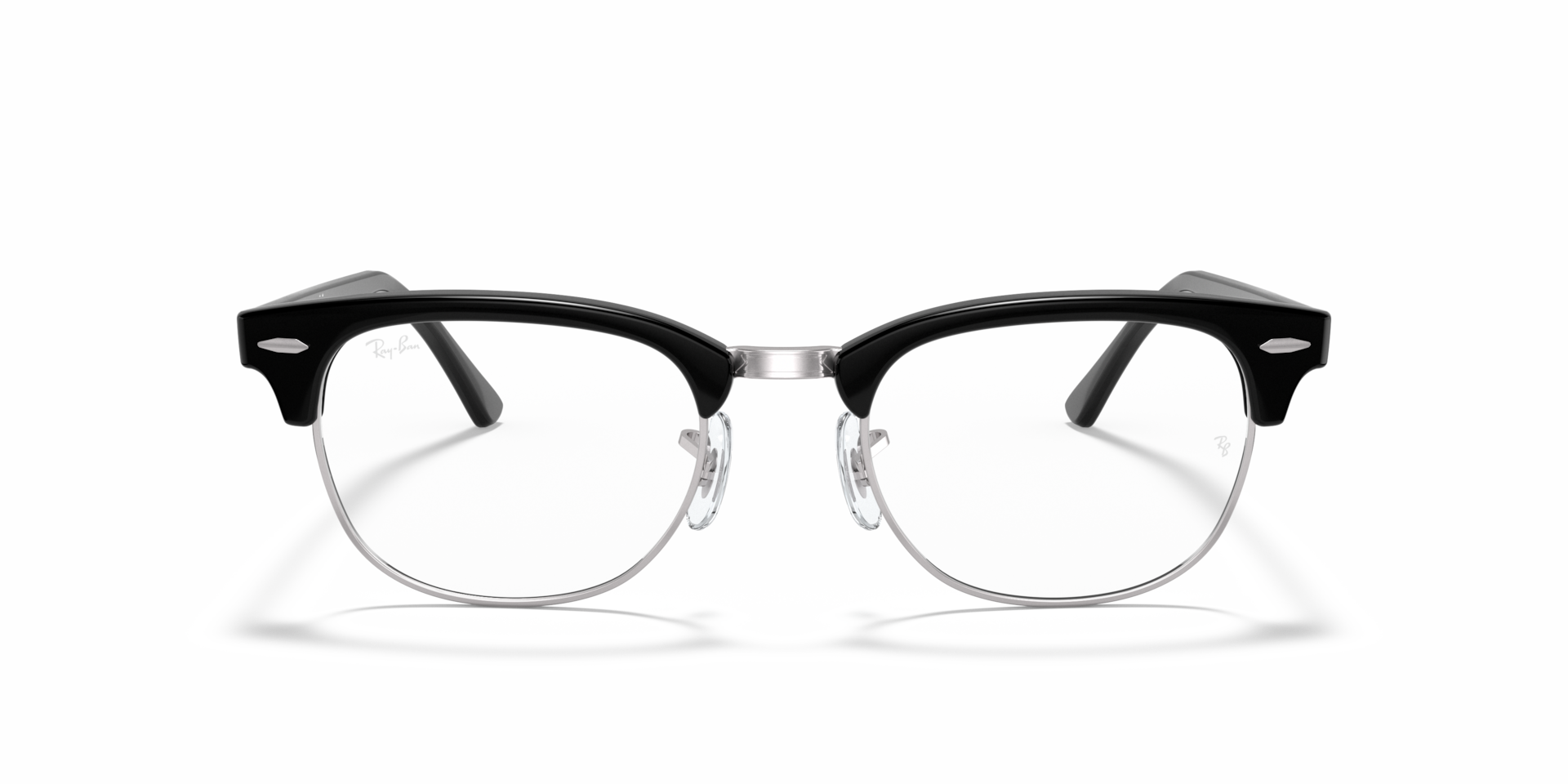 Ray-Ban Clubmaster Optics Optical Black Frame Clear Lenses 49-21
