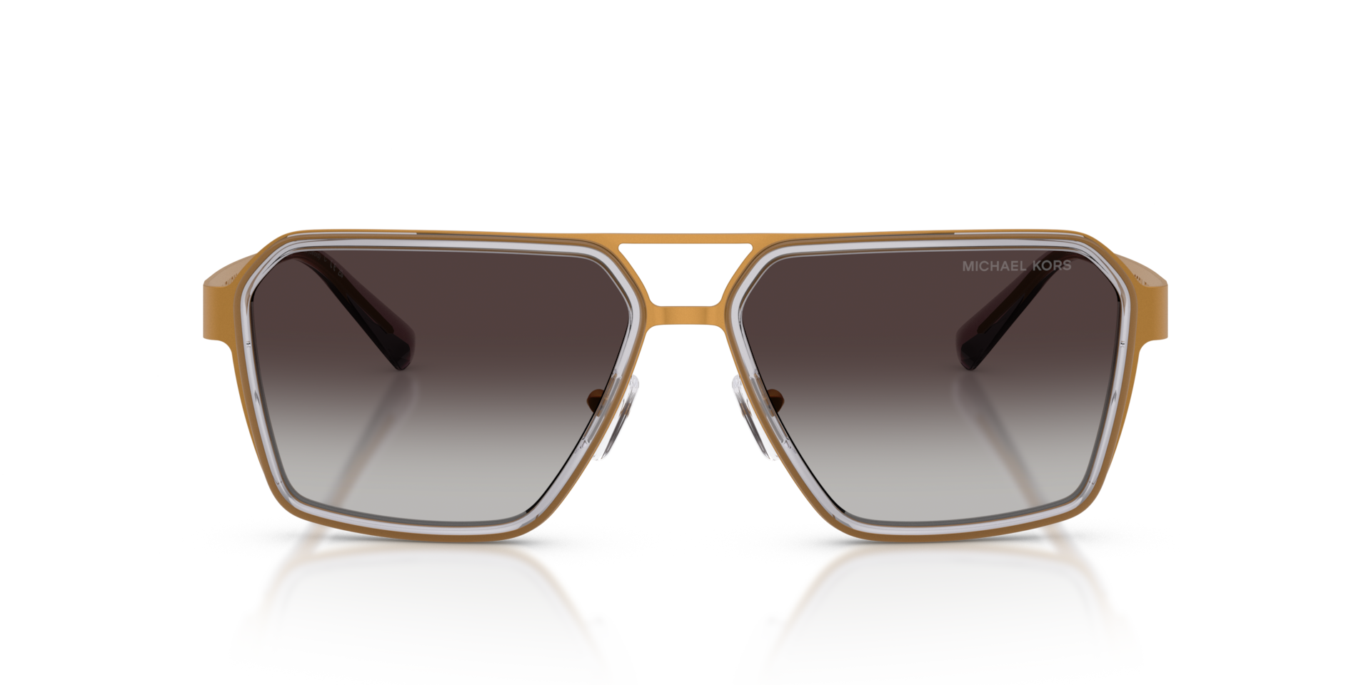 Michael Kors MK1188 OXFORD 19088G Men's Sunglasses Gold Size 57