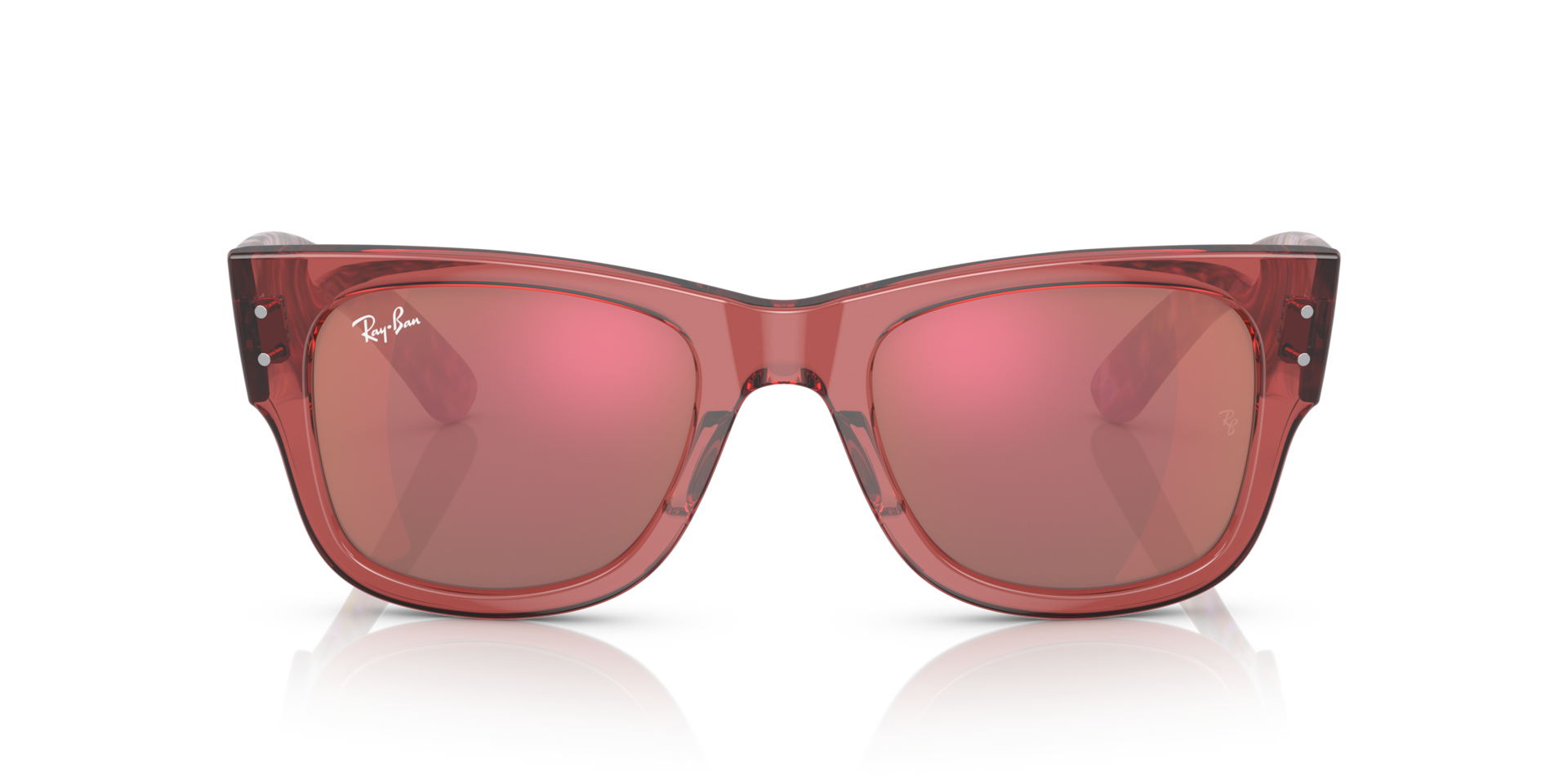 Ray-Ban RB0840S Mega Wayfarer 66372K Men's Sunglasses Pink Size 51