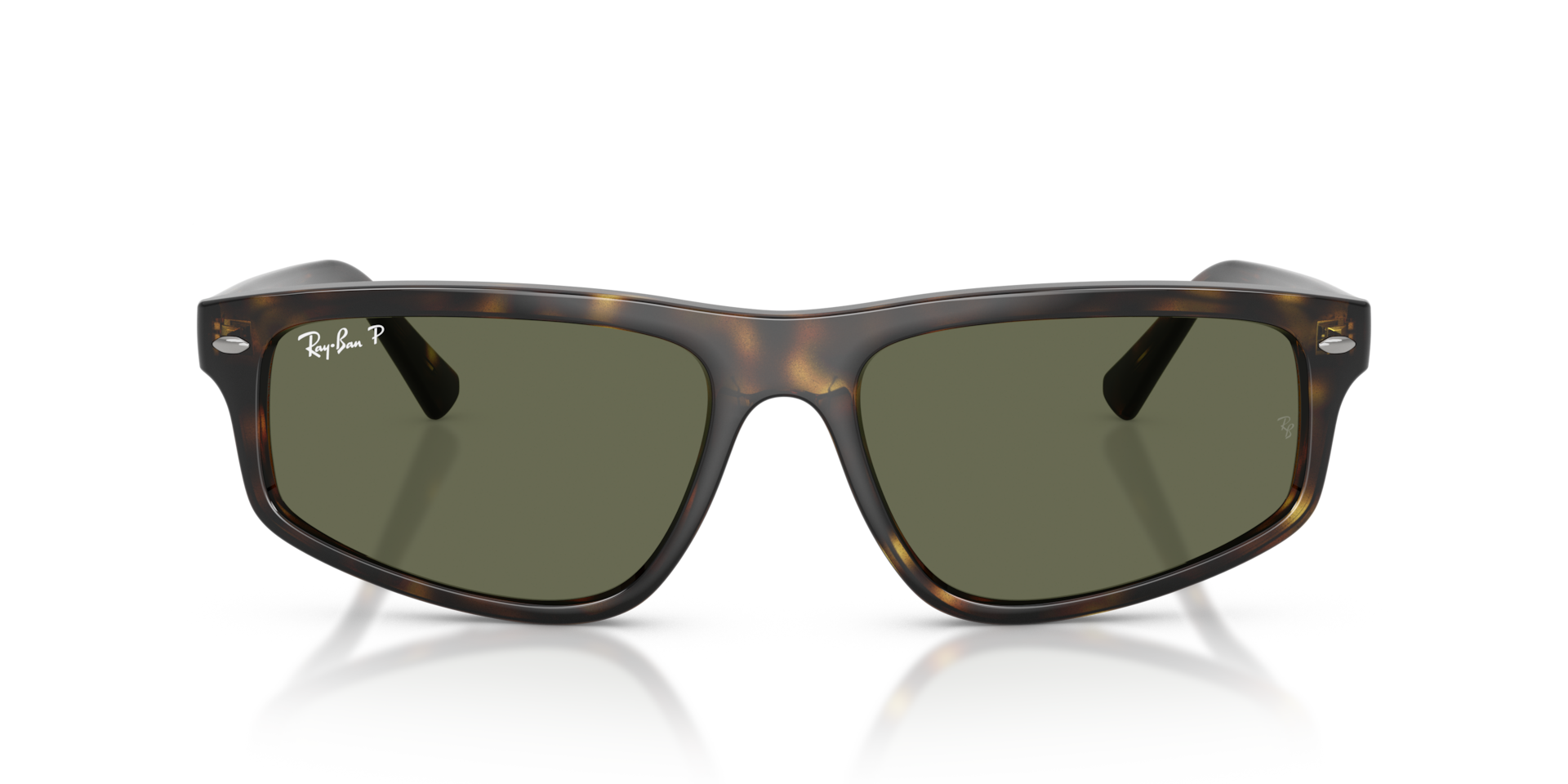 Ray-Ban Rb2225 Sunglasses Havana Frame Green Lenses Polarized 59-18