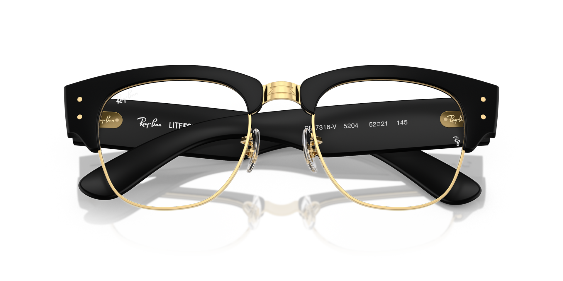 プー RAYS GT-C Ray-Ban RB7316V MEGA CLUBMASTER OPTICS LITEFORCE Glasses | Clearly
