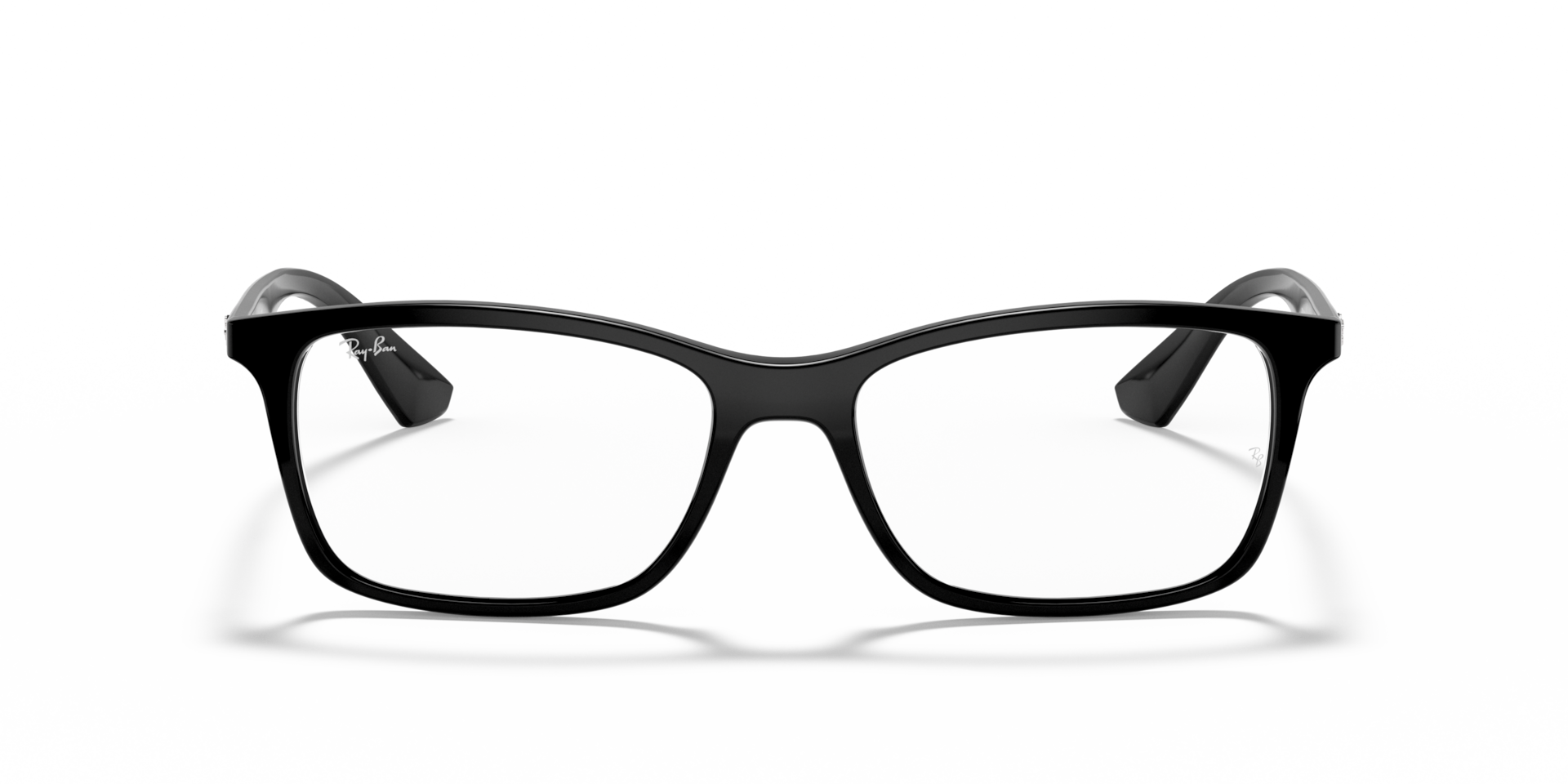Ray-Ban Rb7047 Optics Optical Black Frame Clear Lenses Polarized 56-17